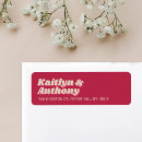 Search for retro typography return address labels Trendy