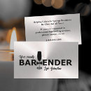 Recherche de bartender cartes visite Tendance