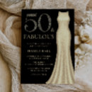 Search for golden 50th birthday invitations Dress