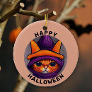 Search for happy halloween ornaments Cat