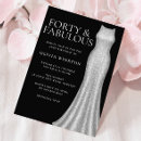 Search for 40 and fabulous invitations Womans