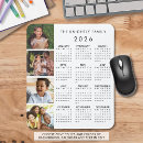 Recherche de calendrier annuel tapis souris Family