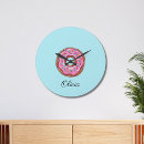 Search for donut clocks Watercolor