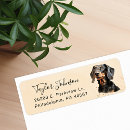 Search for dachshunds return address labels Cute