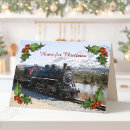 Recherche de vintage train christmas cards Moteur à vapeur