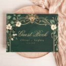 Search for vintage wedding guest books Gold foil