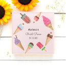 Search for pool party square invitations Ice cream