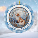 Search for white fox ornaments Winter
