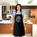 Search for black humor aprons For her