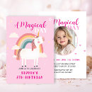 Search for magical day birthday invitations Girl