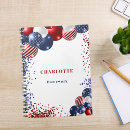 Search for patriotic notebooks Red white and blue