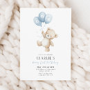 Search for balloon 1st birthday invitations Beary first birthday