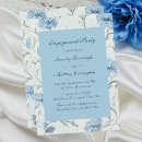 Search for garden engagement party invitations Dusty blue