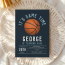 Search for kids basketball invitations Navy blue