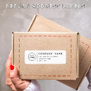 Search for 4 lines return address labels Modern elegant