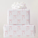 Search for pink bow wrapping paper Watercolor