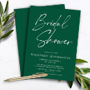 Recherche de emerald green bridal shower invitations Moderne