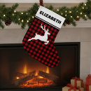 Search for red and black plaid christmas stockings Chequered
