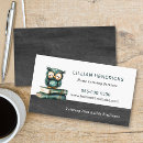 Search for home tutor business cards Chalkboard