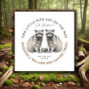 Search for racoon square invitations Cute
