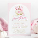 Search for pink pumpkin baby shower invitations Coquette