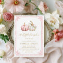 Search for a little pumpkin baby girl shower invitations Mother to be