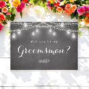 Search for best man proposal invitations Chalkboard