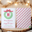 Search for polka dot monogram cards Red