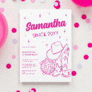 Search for cowgirl 21st birthday invitations Pink