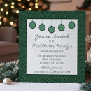 Search for green christmas invitations Elegant script