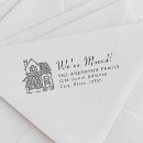 Search for moving house rubber stamps Address