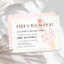 Recherche de ice cream baby shower invitations Rose