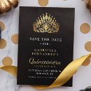 Search for princess save the dates Gold glitter sparkle
