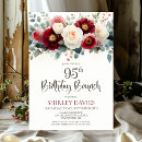 Search for 95 year old birthday invitations Floral