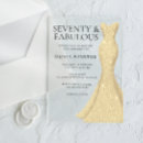 Search for 70 and fabulous invitations Womans