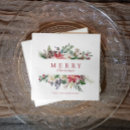 Search for elegant christmas napkins Red and green