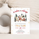 Search for it takes a village baby shower invitations Snow
