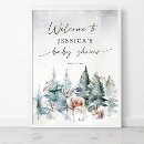 Search for woodland baby shower posters Winter