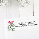Search for green ribbon return address labels Festive