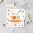 Search for fall birthday napkins Turning one