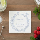 Search for vintage blue white floral napkins Calligraphy script