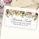 Search for rose flowers return address labels Calligraphy
