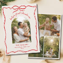 Search for red bow christmas cards Hand drawn