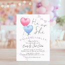 Search for balloon hearts invitations Watercolor