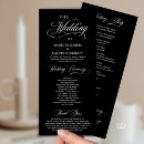 Search for gold wedding programs Modern minimalist