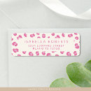 Search for pink leopard return address labels Modern