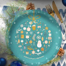 Search for unique christmas paper plates Modern minimalist