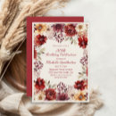 Search for burgundy and cream invitations For her