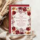 Search for burgundy and cream invitations For her