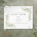 Search for greenery wedding guest books Black and white